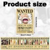 LGQHCE 24 Pièces One Piece Wanted Posters Anime Set Manga Affiche Aesthetic Papier Peint Manga Autocollant Anime Deco Tableau