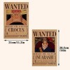 OBLRXM 20 Pièces Anime Poster, One Piece Wanted Posters, Poster Manga Poster Vintage Papier Kraft, Décoration de Chambre, pou