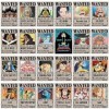 FISAPBXC Gift One Piece Bounty Wanted Poster dart, Poster Anime, Manga Poster Vintage Papier Kraft pour Chambre à Coucher et