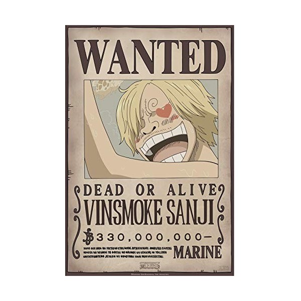 ABYSTYLE - One Piece - Poster Wanted Sanji 