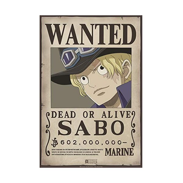 ABYSTYLE - One Piece - Poster Wanted Sabo 