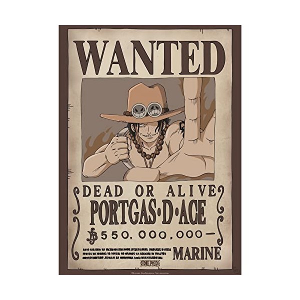 ABYSTYLE GBEye - ONE PIECE Poster Wanted Ace 52x38cm 