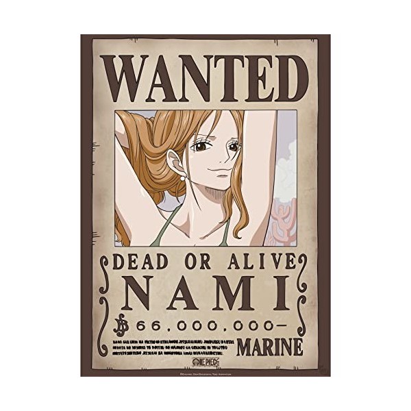 GBEye - ONE PIECE Poster Wanted Nami 52x38cm 