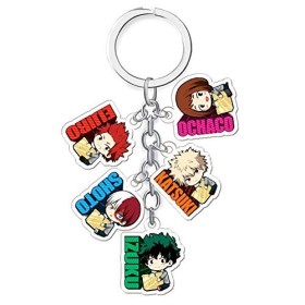 Templom Six Mon Héros Academia Boku sans Héros Academia Figurine Pendentifs Poupée Métal Porte-Clé Manga Japonais Clé Annea
