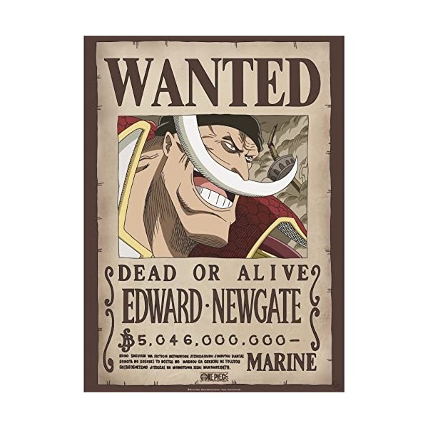 ABYSTYLE GBEye - ONE PIECE Poster Wanted Whitebeard 52x38cm 