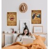 ZPPLD Anime Poster,One Piece Wanted Posters 51 cm × 35,5 cm Grande,Poster Manga Poster Vintage Papier Kraft - Enroulé Dans un