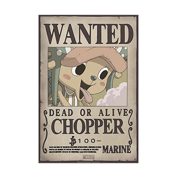 ABYSTYLE - One Piece - Poster Wanted Chopper 