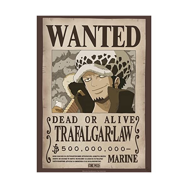 ABYSTYLE GBEye - ONE PIECE Poster Wanted Law 52x38cm 
