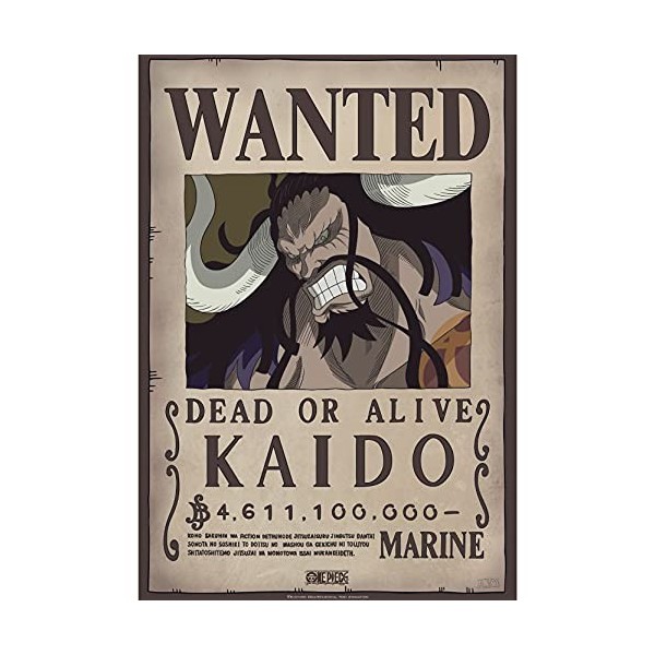 ABYSTYLE - One Piece - Poster Wanted Kaido 