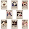 O-ne Piece Posters Wanted, Anime Poster, Poster O-ne Piece Wanted, Vintage Affiche Luffy Poster, Anime Décoration dIntérieur