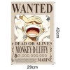 O-ne Piece Posters Wanted, Anime Poster, Poster O-ne Piece Wanted, Vintage Affiche Luffy Poster, Anime Décoration dIntérieur