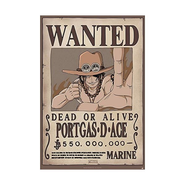 ABYSTYLE - ONE PIECE - Poster Wanted Ace 91.5x61 