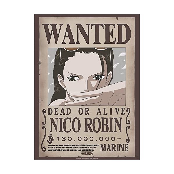 ABYSTYLE GBEye - ONE PIECE Poster Wanted Nico Robin 52x38cm 