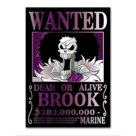 Générique poster one piece brook wanted 30 x 40 cm - poster décoratif pour chambre, bureau, salon...