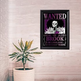 Générique poster one piece brook wanted 30 x 40 cm - poster décoratif pour chambre, bureau, salon...