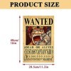 OBLRXM 12 Pièces Anime Poster, One Piece Wanted Posters, Poster Manga Poster Vintage Papier Kraft, Décoration de Chambre, pou