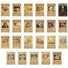 CBOSNF 23 One Piece Wanted Poster,One Piece Affiche Anime Poster Vintage Affiche Luffy Poster Anime Décoration dIntérieur Dé