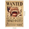 CBOSNF 23 One Piece Wanted Poster,One Piece Affiche Anime Poster Vintage Affiche Luffy Poster Anime Décoration dIntérieur Dé