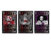 Poster One Piece Wanted de lanime Brook Franky Usopp - Impression sur toile - Décoration dintérieur - 60 x 90 cm