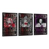 Poster One Piece Wanted de lanime Brook Franky Usopp - Impression sur toile - Décoration dintérieur - 60 x 90 cm