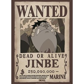 ABYSTYLE ONE PIECE Poster Wanted Jinbe 52x38cm 