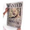 poster One Piece – Poster Wanted Roronoa Zoro Affiche 15 x 23 pouces 38 cm x 58 cm 380 mm x 580 mm 