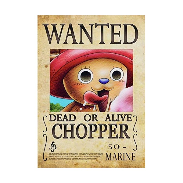 Poster One Piece Chopper Anime Manga Wanted