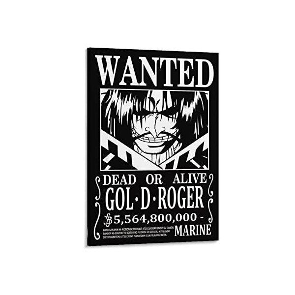 Poster « One Piece Wanted » - Impression sur toile - Impression sur toile - 30 x 45 cm