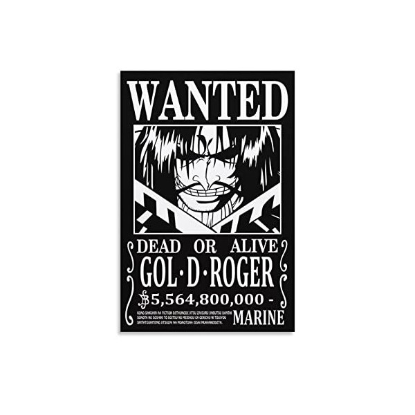 Poster « One Piece Wanted » - Impression sur toile - Impression sur toile - 30 x 45 cm