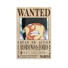 Poster animé One Piece Wanted Roronoa Zoro - Impression sur toile - 20 x 30 cm