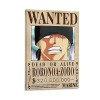 Poster animé One Piece Wanted Roronoa Zoro - Impression sur toile - 20 x 30 cm