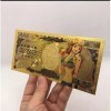 1PCS Billet One Piece Nami avec certificat dauthenticité, Billet de Banque dor Anime, Manga One Piece Marque-Page à Collect