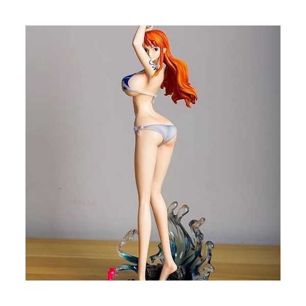 REOZIGN One Piece GK Figures, 35cm/13.8inch Nami Action Figure Cartoon Poupée Jouets Wave Nami Anime Figures Statue Collectio