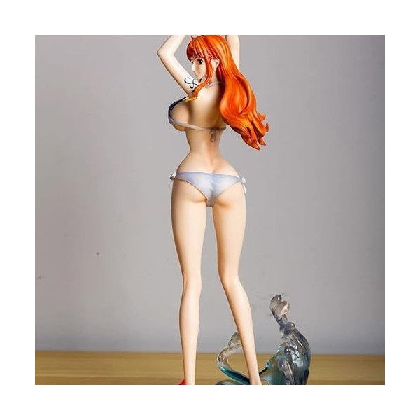 REOZIGN One Piece GK Figures, 35cm/13.8inch Nami Action Figure Cartoon Poupée Jouets Wave Nami Anime Figures Statue Collectio