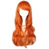 COSPLAZA Perruque longue ondulée orangé Anime Cosplay Wigs Lovely ONE PIECE Nami Cheveux COSPLAY WIG