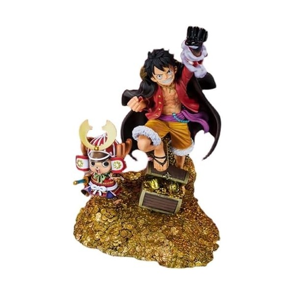 ENFILY Figurine One Piece - Luffy Chopper Zoro Nami Figure Statue de 20 cm / 7,8 Pouces - One Piece - Dessin animé Luffy Zoro