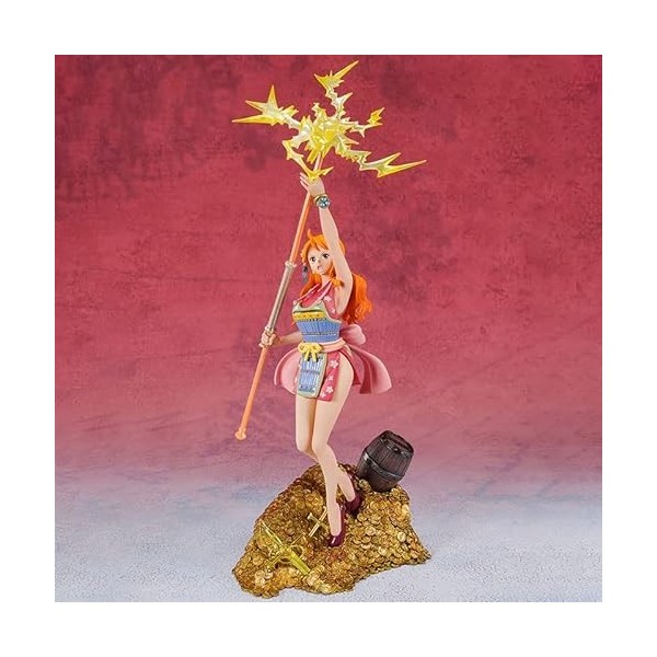 ENFILY Figurine One Piece - Luffy Chopper Zoro Nami Figure Statue de 20 cm / 7,8 Pouces - One Piece - Dessin animé Luffy Zoro