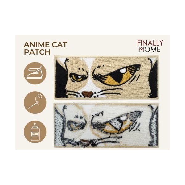 Patch thermocollant Anime Chat | Manga Patches Comic Chat Animaux Patch Finally Home