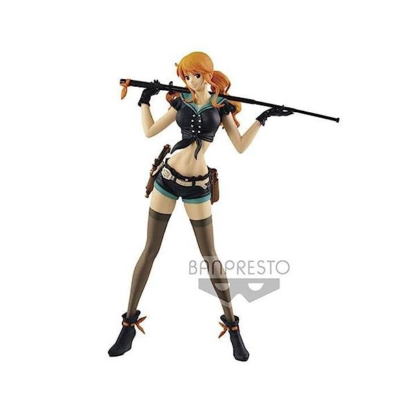 Banpresto - One Piece-Flag Diamond Ship-Nami-Code B, 25 cm, 80609