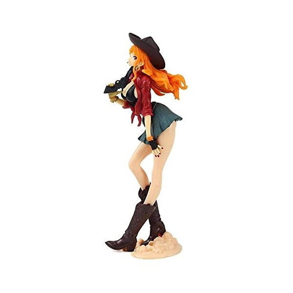 LICHOO One Piece Cowboy Nami Anime Figurine Pop à collectionner Figurine Jouets en PVC Figurines Ornements de bureau