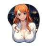 One Piece NaMi Tapis de Souris Anime Girl Sexy 3D - Tapis de Souris Big Chest avec Repose Soft - pour PC Ordinateurs Portable
