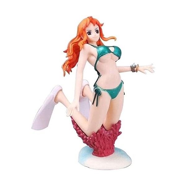 Eamily Figurine Nami One Piece Pop Anime en PVC Figurines à collectionner Modèle Personnage Statue Jouets Ornements de bureau