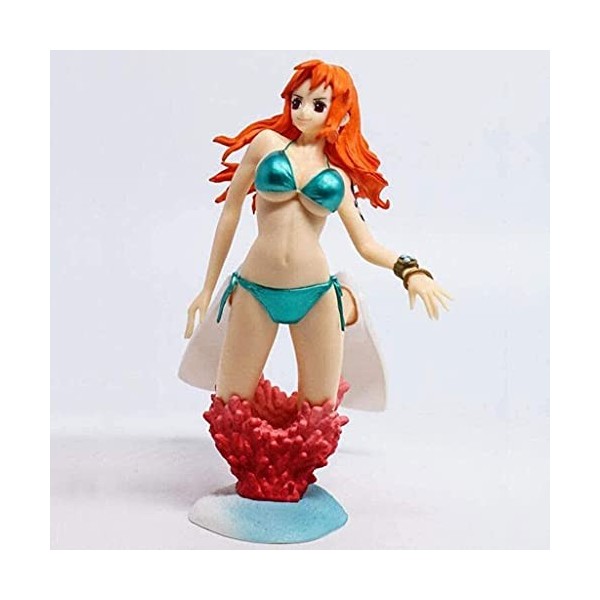 Eamily Figurine Nami One Piece Pop Anime en PVC Figurines à collectionner Modèle Personnage Statue Jouets Ornements de bureau