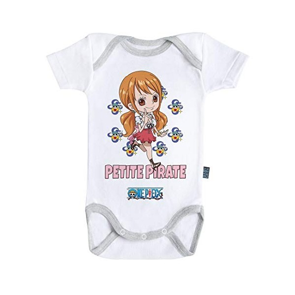 Baby Geek Petite Pirate Nami - One Piece - Body Bébé manches courtes 6-12 mois 