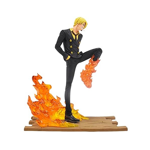 Hilloly Figurines de Sanji, Anniversaire Cake Topper Figurines Pirate Nautiques King Cake Topper Voiture 1 PCS Convient pour 