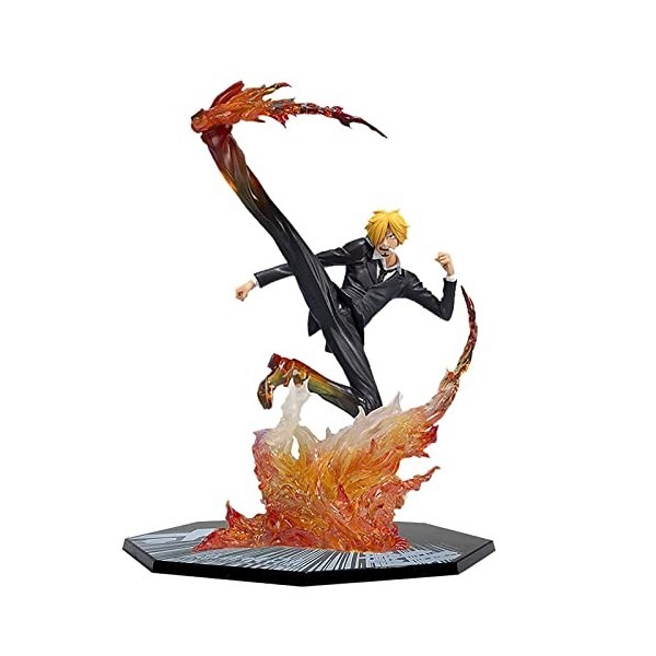 MUUNS Sanji Anime Figurine Diable Jambe Vinsmoke, Sanji PVC Figurine Ornements 16cm
