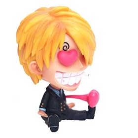 HAOBU Figurine Anime Figure One Piece Sanji Figure Q Version Modèle Cadeau