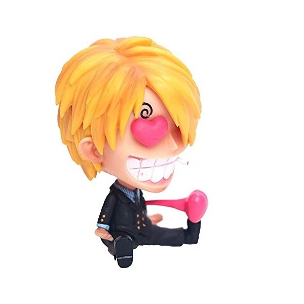 HAOBU Figurine Anime Figure One Piece Sanji Figure Q Version Modèle Cadeau