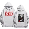 Sybnwnwm Sweat à capuche unisexe One Piece Sanji à manches longues, gris foncé, M