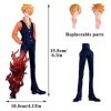 CBOSNF Pirates Figurine Anime Figure Pirates Figurines de San-ji,Pirates San-ji Figure avec Jambe Effet Flamme Anime Figurine